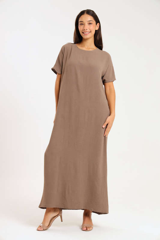 Jasmin Classic Maxi Short Sleeve Dress