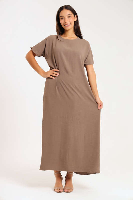 Jasmin Classic Maxi Short Sleeve Dress