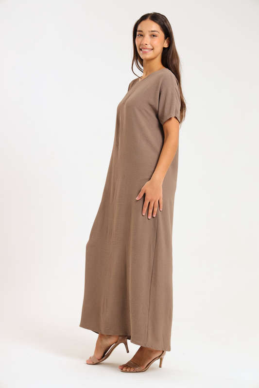 Jasmin Classic Maxi Short Sleeve Dress
