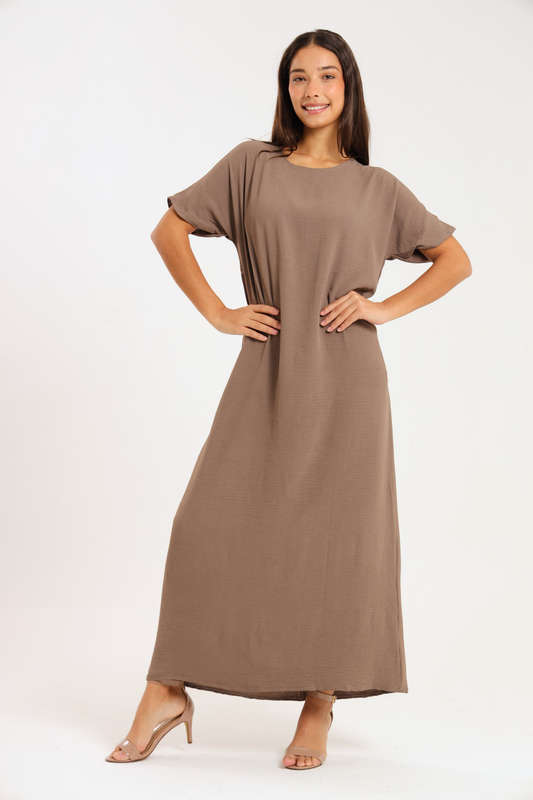 Jasmin Classic Maxi Short Sleeve Dress