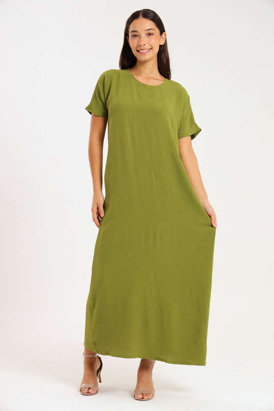 Jasmin Classic Maxi Short Sleeve Dress
