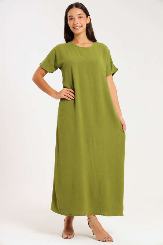 Jasmin Classic Maxi Short Sleeve Dress