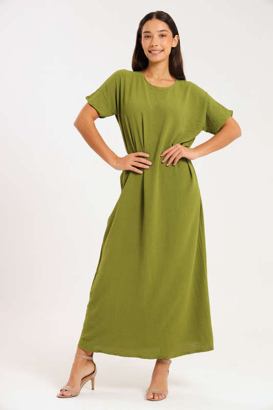 Jasmin Classic Maxi Short Sleeve Dress