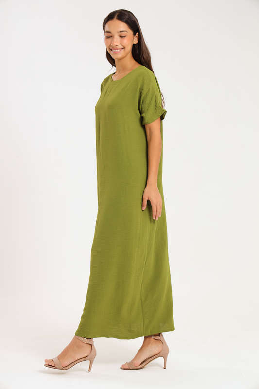 Jasmin Classic Maxi Short Sleeve Dress
