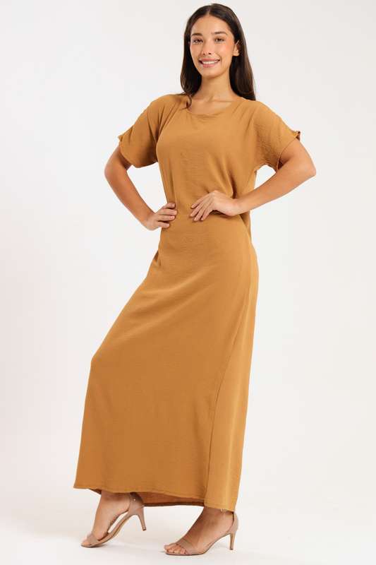 Jasmin Classic Maxi Short Sleeve Dress