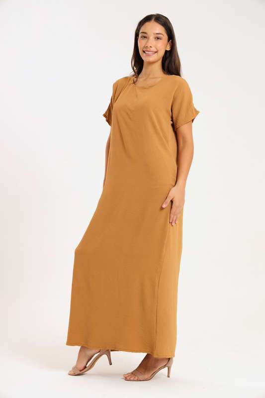 Jasmin Classic Maxi Short Sleeve Dress