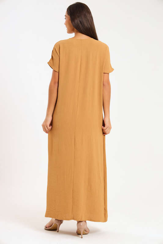 Jasmin Classic Maxi Short Sleeve Dress