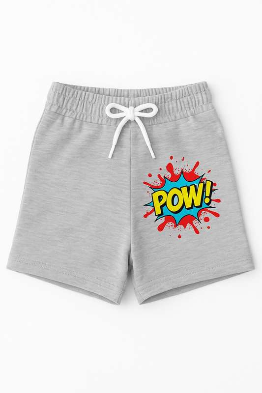 Kids Spiderman Grey Shorts