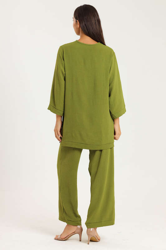 Ladies Savannah 2 Piece Modest Slack Suite Set