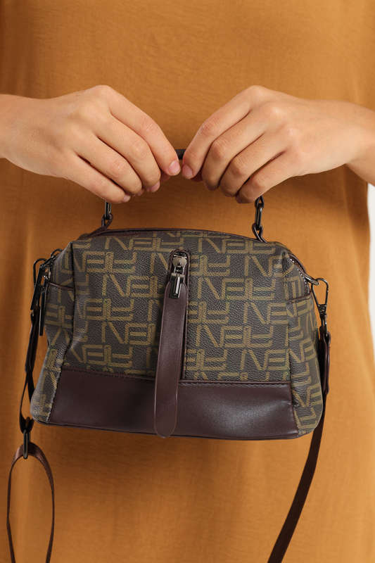 Ladies Shoulder Sling Crossbody Handbag With Wide Strap