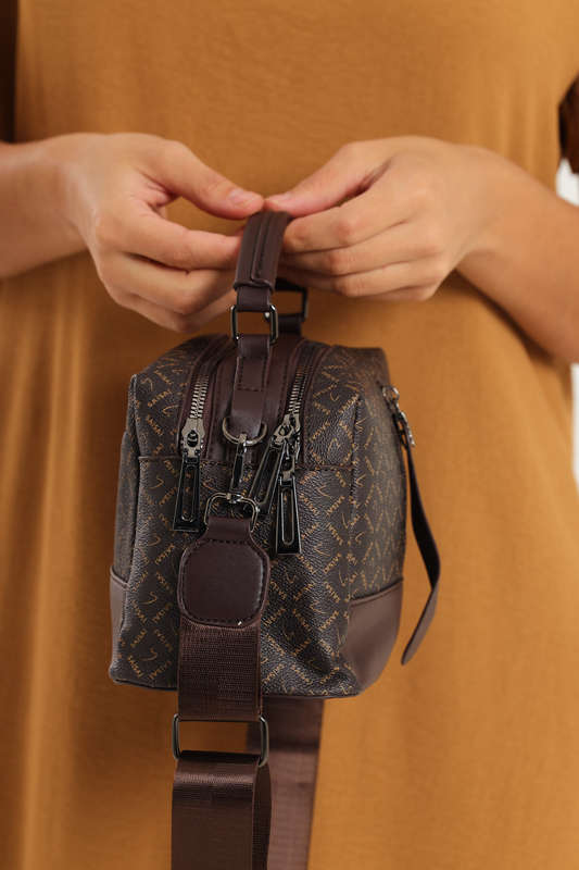 Ladies Shoulder Sling Crossbody Handbag With Wide Strap