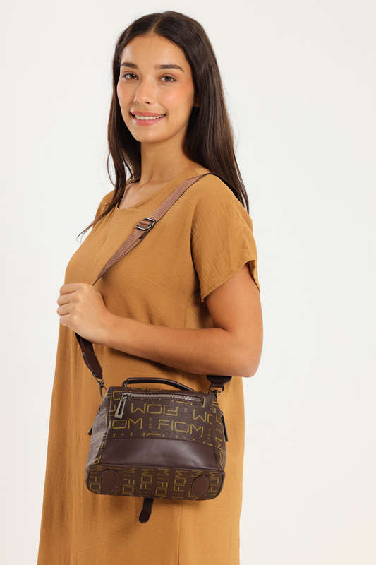 Ladies Shoulder Sling Crossbody Handbag With Wide Strap