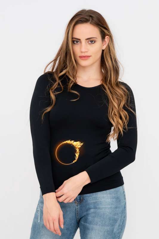 Ladies Thermal Fleece Line Winter Base Layer Top