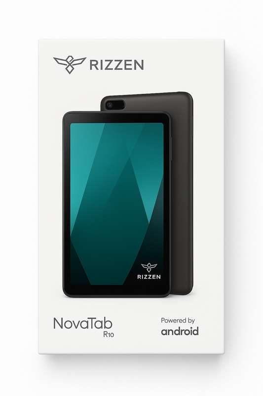 RIZZEN NovaTab R10, Android 13 GO, LTE, 10.1" Smart Tablet with Free Cover