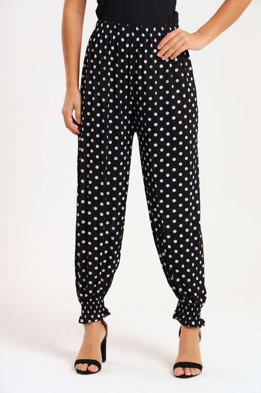 Senza® Casual Harem Wide Leg Everyday Printed Pants