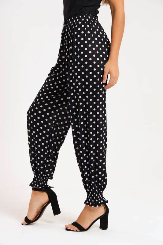Senza® Casual Harem Wide Leg Everyday Printed Pants