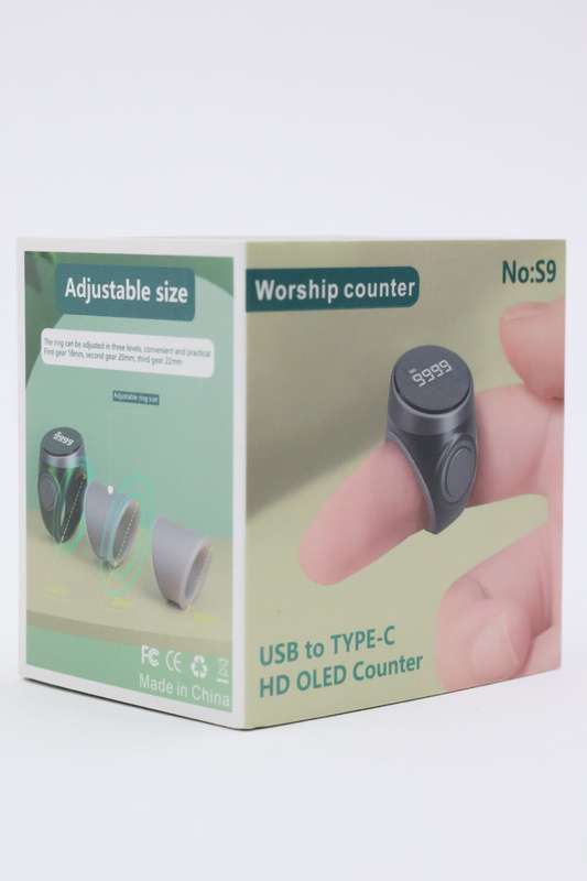 Smart Ring Counter Electronic Tasbih Finger Zikr Counter