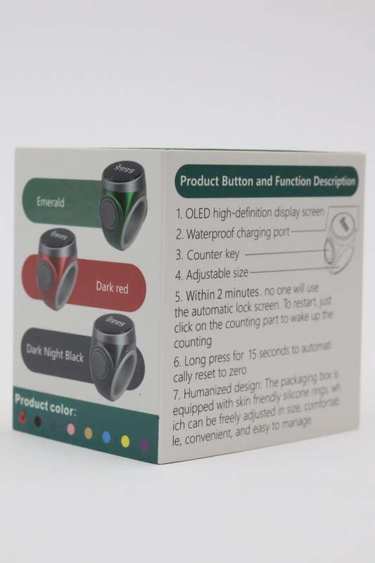 Smart Ring Counter Electronic Tasbih Finger Zikr Counter