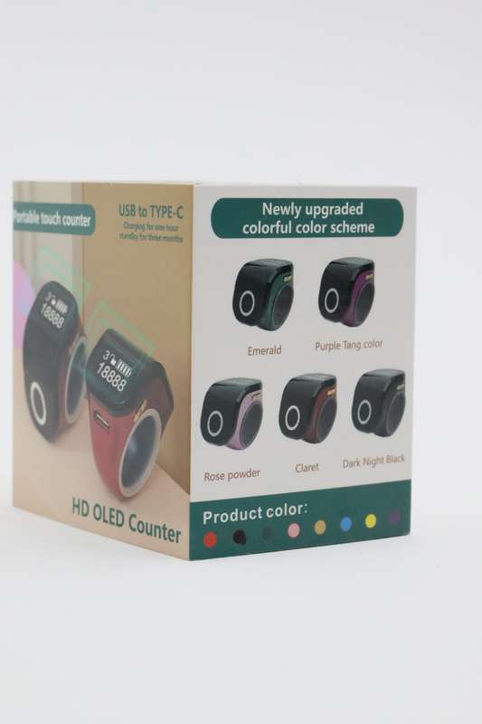Smart Ring Counter Electronic Tasbih Finger Zikr Counter
