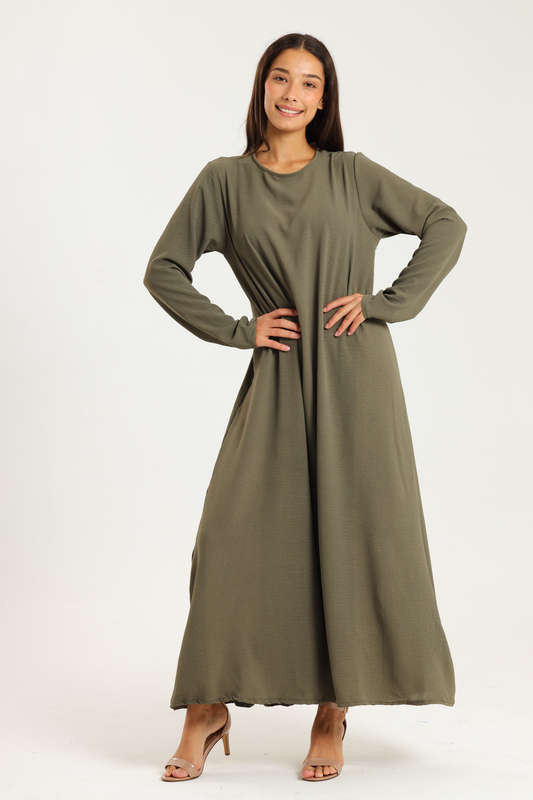 Zaria Airflow Classic Maxi Long Sleeve Abaya Cloak Dress