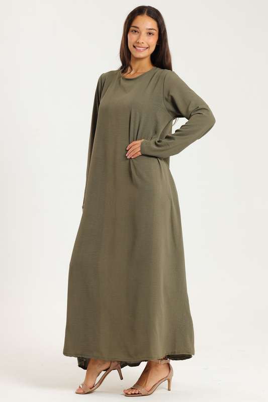Zaria Airflow Classic Maxi Long Sleeve Abaya Cloak Dress