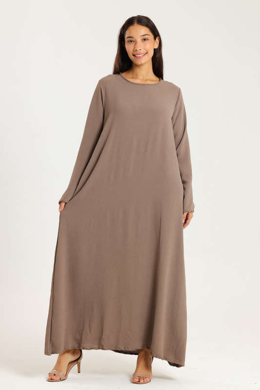 Zaria Airflow Classic Maxi Long Sleeve Abaya Cloak Dress