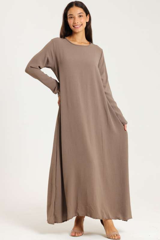 Zaria Airflow Classic Maxi Long Sleeve Abaya Cloak Dress