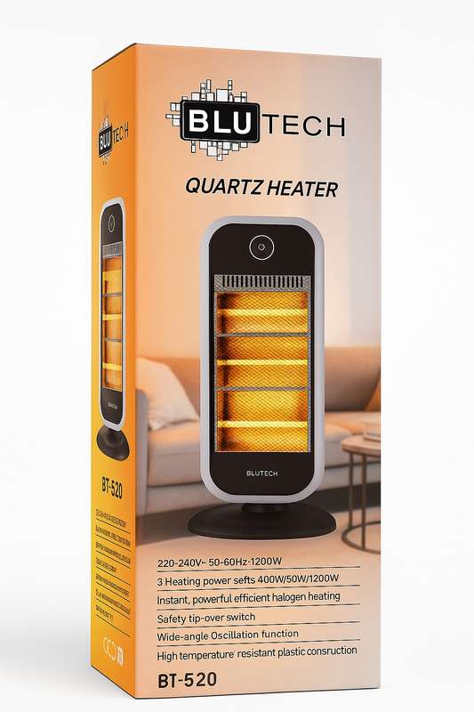 Blutech 1200W Quartz Heater BT-520