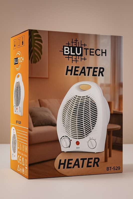 Blutech BT529 Fan Heater 1000W