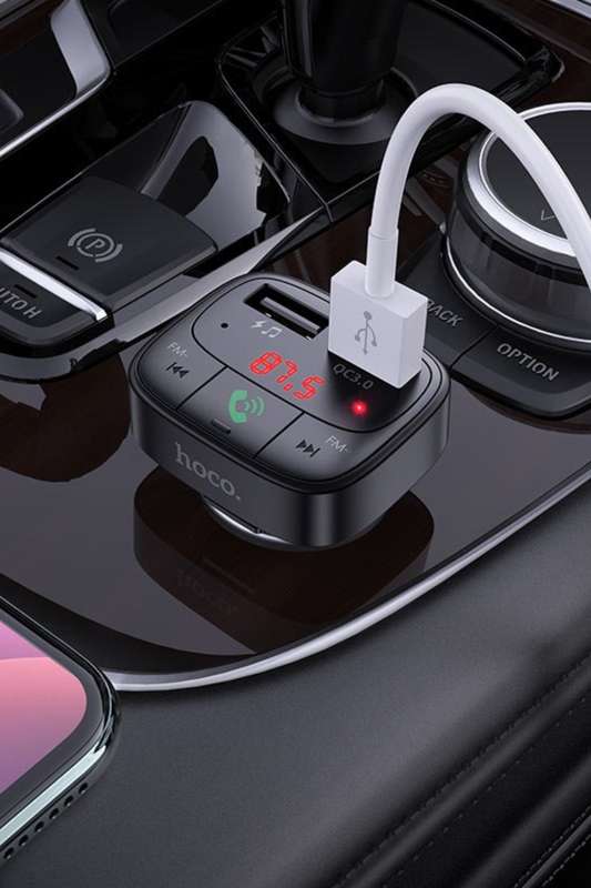 Hoco E59 Phone Car Charger  QC3.0 BT FM Transmitter