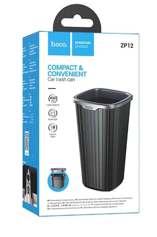 Hoco ZP12 Mini Car Trash Waste Bin 800ml