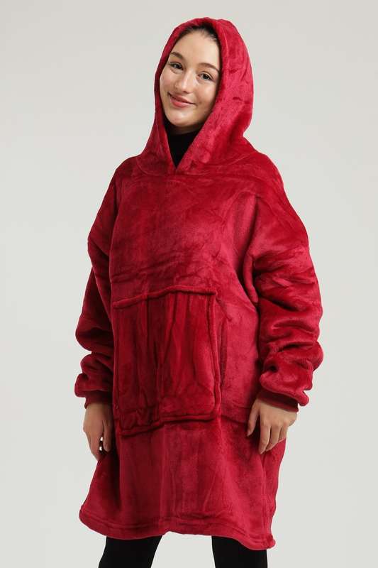 Huggle Hoodie Ultra Plush Blanket Sherpa Hoodie