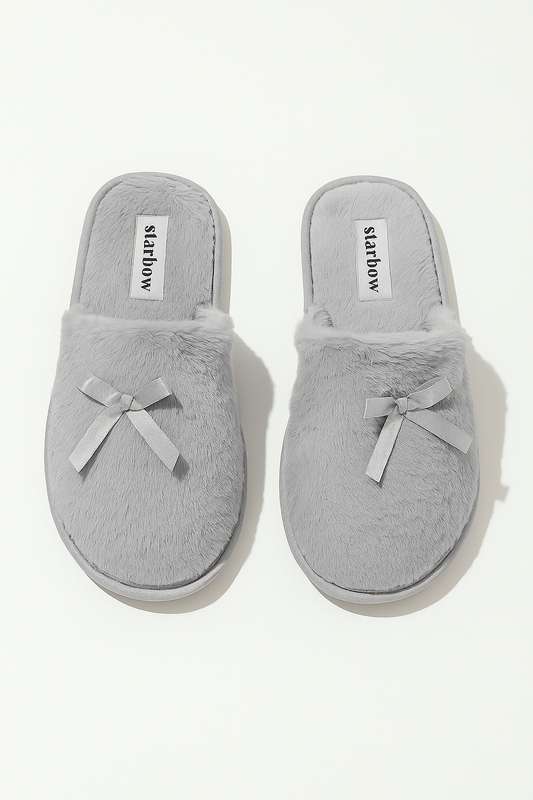 Ladies Plush Winter Bedroom Slippers