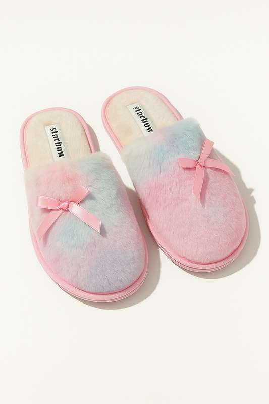 Ladies Plush Winter Bedroom Slippers