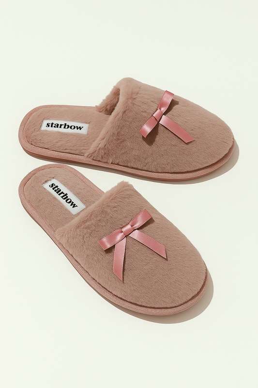 Ladies Plush Winter Bedroom Slippers