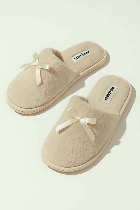 Ladies Plush Winter Bedroom Slippers