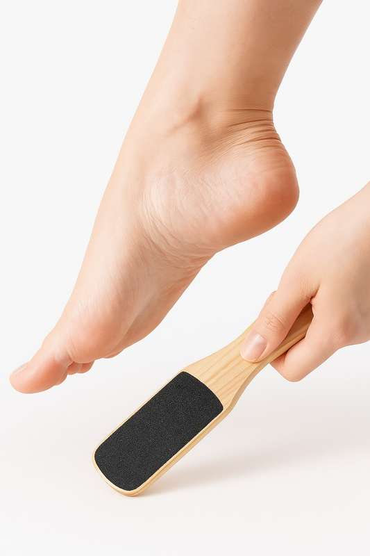 Senza® Double Sided Foot File Callus Remover with Bamboo Handle