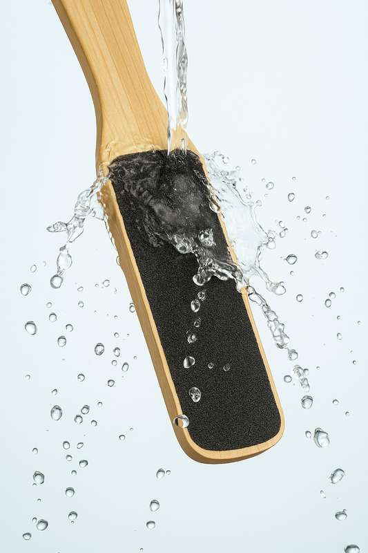 Senza® Double Sided Foot File Callus Remover with Bamboo Handle