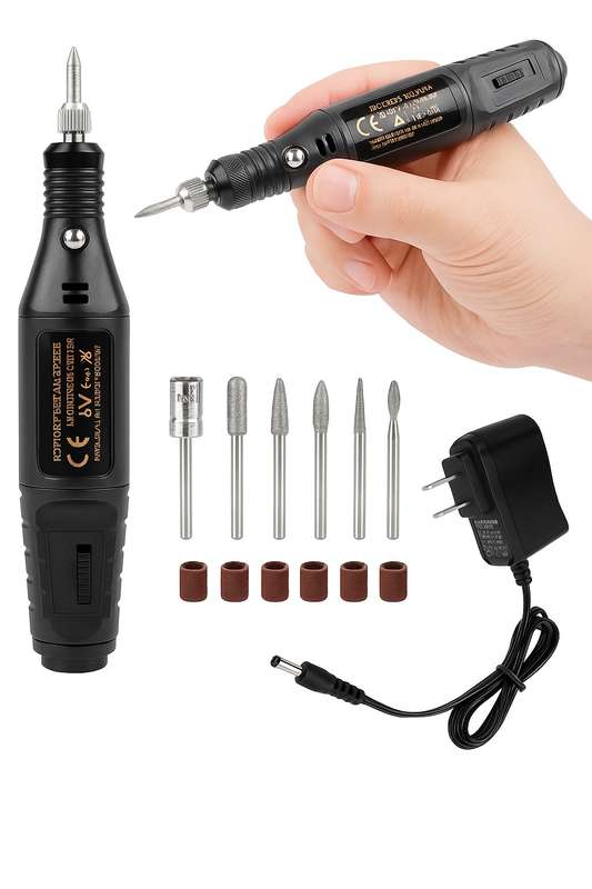 Senza® Profesional Mini Electric Multi-Purpose Nail Drill Engraving Tool Set