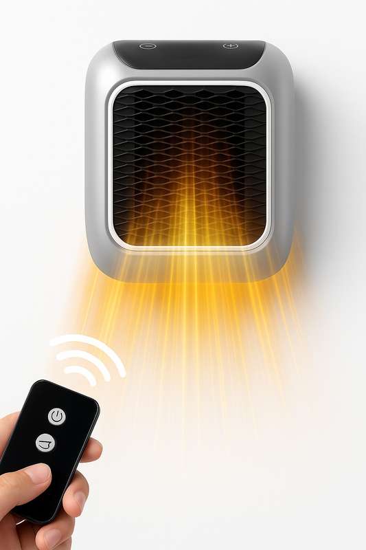 XO CF18 Portable Office Leg Fan Heater 400W Remote Control