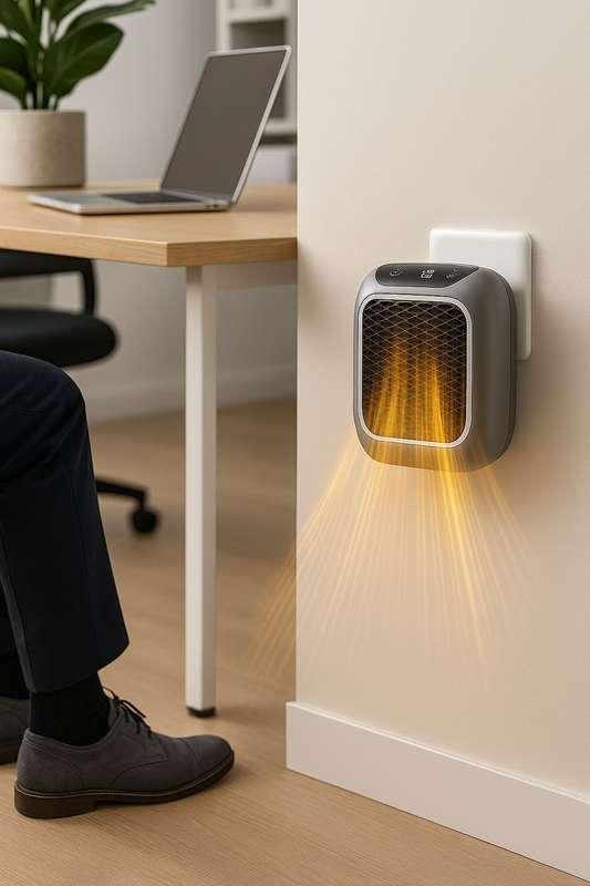 XO CF18 Portable Office Leg Fan Heater 400W Remote Control