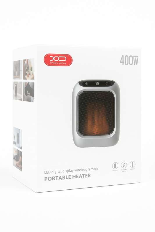 XO CF18 Portable Office Leg Fan Heater 400W Remote Control