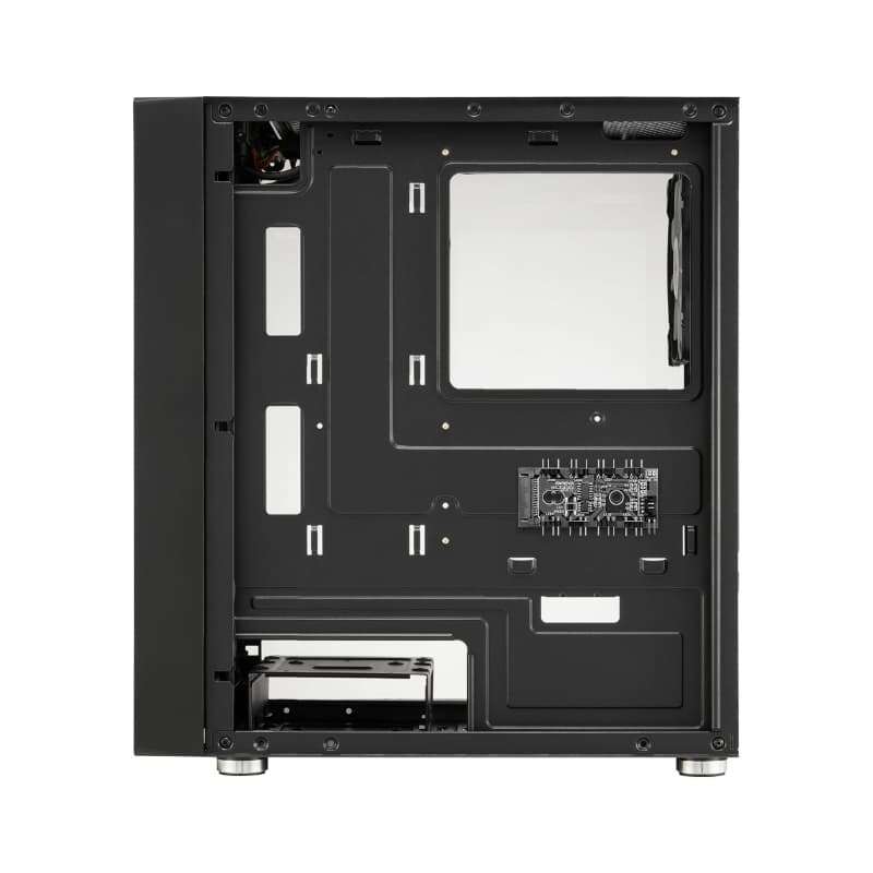 FSP CST130A |Micro-ATX | Mini-ITX | Gaming Chassis | 3x 120mm RGB Fans included | Tempered Glass ...