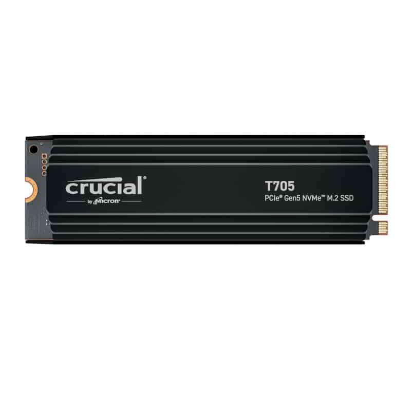 Crucial T705 4TB M.2 NVMe Gen5 with Heatsink NAND SSD
