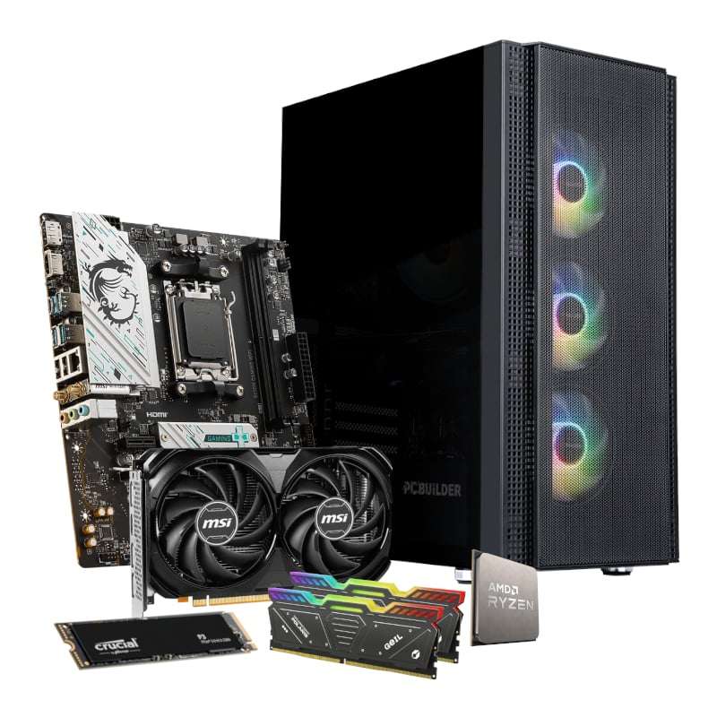 PCBuilder AMD Ryzen 5 7600 SPECIALIST Windows 11 Gaming PC