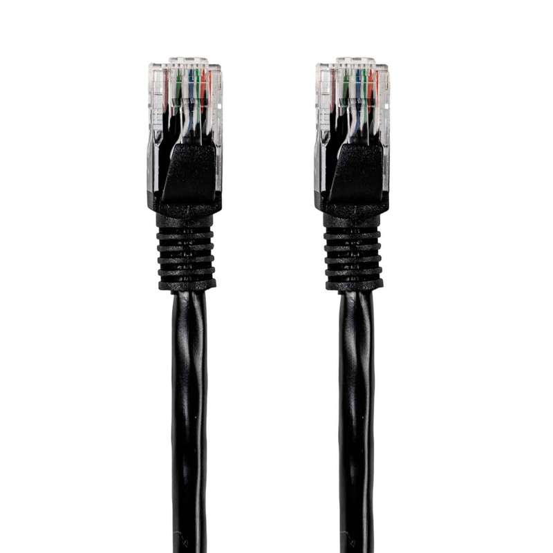 Gizzu Cat6 UTP Fly Lead Ethernet Network Cable 50cm &#x2013; Black