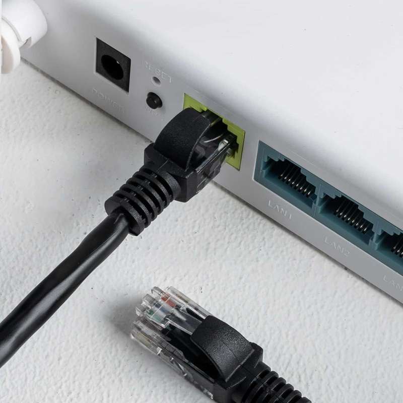 Gizzu Cat6 UTP Fly Lead Ethernet Network Cable 50cm &#x2013; Black