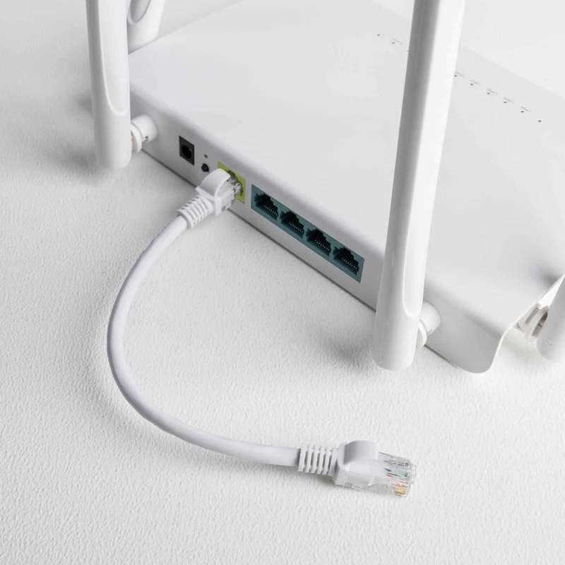 Gizzu Cat6 UTP Fly Lead Ethernet Network Cable 50cm &#x2013; White
