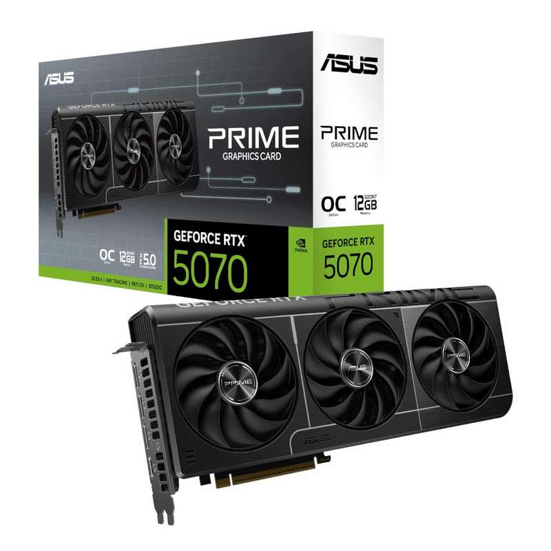 ASUS PRIME GeForce RTX&#x2122; 5070 12GB GDDR7 OC 12GB Graphics Card