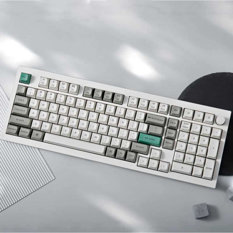 Keychron Q5M-M1 QMK/VIA Wireless Custom Keyboard - Shell White